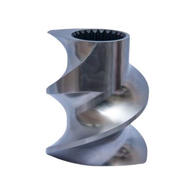 Buy W6Mo5Cr4V2 Steel Single Helix Screw Elements Extruder Vacuum Hardening For Powder Coating online manufacture
