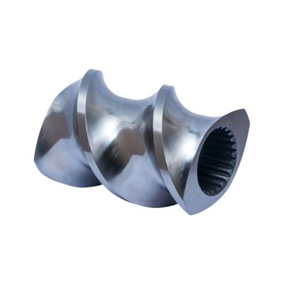 Buy 58 - 60HRC Twin Screw Extruder Element Spare Parts Double Flighted Twin Screw Extruder Parts online manufacture