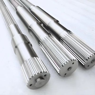 Buy German Material Single Key Shaft Diameter 10mm - 240mm Twin Screw Extrusion Shaft online manufacture