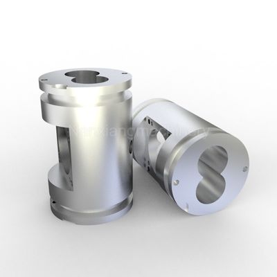Buy CNC Machining Twin Screw Extruder Components Open Screw Food Industry Barrel In Extruder online manufacture