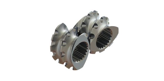 Buy TME Mixing Zone Twin Extruder Screw Element Extruded Parts 0.3kg PE online manufacture