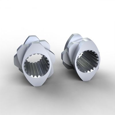 Buy Twin Screw Extruder Kneading Blocks 316L W6Mo5Cr4V2 Splined Connection Backward Pumping online manufacture