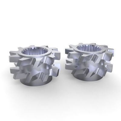 Buy Twin Screw Extruder Toothed Mixing Element  Reverse Blades For Industrial Mixing online manufacture