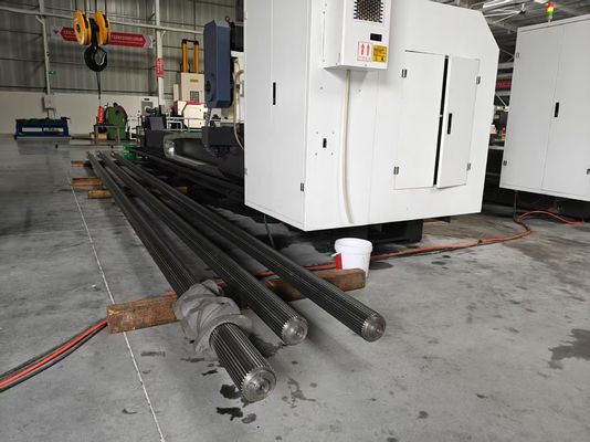 Buy Large Shaft Straight Shaft Big Screw Mental shafts Extruder Parts Screw Shafts for PE PP Factory online manufacture