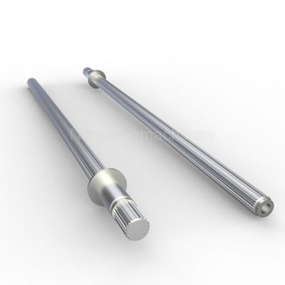DH2F Involute Spine Shaft Twin Screw Extrusion Machine Components Spline Shafts