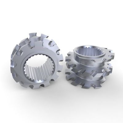 Corrosion Resistant ZME Mixing Element  316L Twin Screw Elements For Rubber Manufacturing